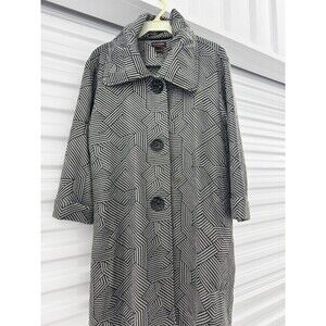 Multiples Geometric Patterned Coat